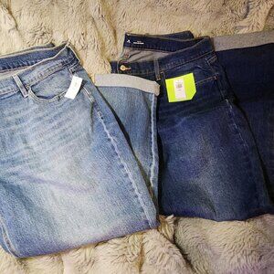 Two NWT Old Navy boyfriend jeans 18 petite